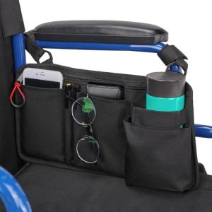 Walker and Wheelchair Side Bag with Cup Holder