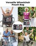 JOYTUTUS Multifunctional Walker and Wheelchair Side Bag