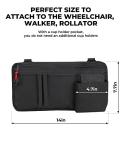 Walker and Wheelchair Side Bag with Cup Holder