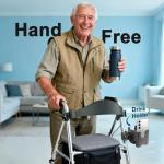 Walker and Wheelchair Cup Holder with Phone Slot