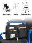 JOYTUTUS Wheelchair Side Bag with Cup Holder
