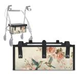 Hummingbird Floral Walker Seat Cushion and Tote