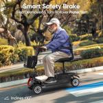 Foldable 4-Wheel Mobility Scooter for Seniors