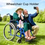 Cup Holder for Walker and Wheelchair with Phone Holder