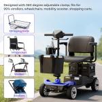 Mobility Scooter Phone and Cup Holder Accessory