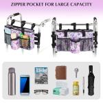 Folding Walker Accessories with Cup Holder and Organizer