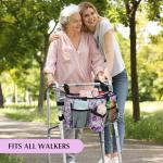 Folding Walker Accessories with Cup Holder and Organizer