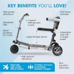 ATTO Folding Electric Mobility Scooter with Arm Rests