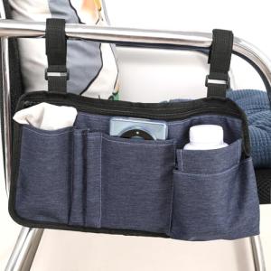 Wheelchair Side Bag with Cup Holder for Seniors