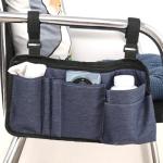 Wheelchair Side Bag with Cup Holder for Seniors