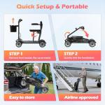 Lightweight 4-Wheel Mobility Scooter for Seniors