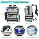 Insulated Wheelchair Backpack with Crutches Pockets