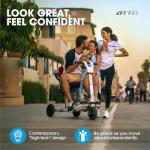 ATTO Folding Electric Mobility Scooter with Arm Rests