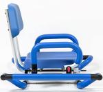 Blue Swivel Tub-Mounted Shower Chair with Padding