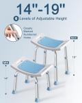 Adjustable Shower Chair for Seniors and Disabled