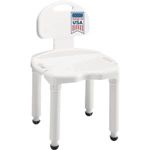 Carex Shower Chair for Seniors with Backrest