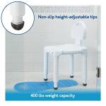 Carex Shower Chair for Seniors with Backrest