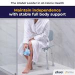 Adjustable Shower Chair with Back for Seniors