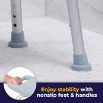 Adjustable Shower Chair with Back for Seniors