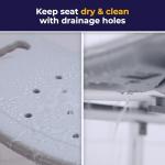 Adjustable Shower Chair with Back for Seniors