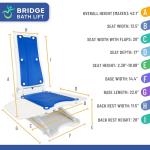 Electric Bath Lift Chair for Seniors and Disabled