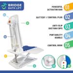 Electric Bath Lift Chair for Seniors and Disabled