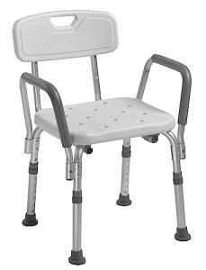 Drive Medical Adjustable Shower Chair with Back Support