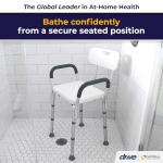 Drive Medical Adjustable Shower Chair with Back Support
