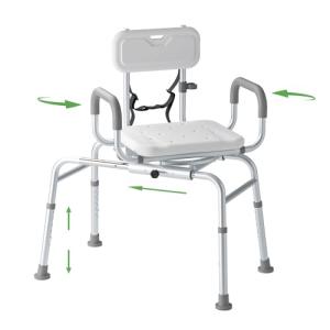 Loyoda Adjustable Sliding Shower Chair for Seniors