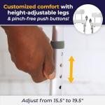 Drive Medical Adjustable Shower Chair with Back Support