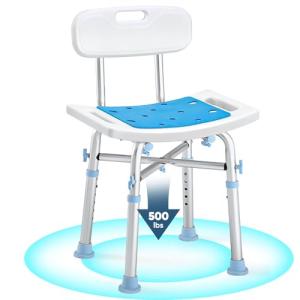 OasisSpace Adjustable Heavy Duty Shower Chair