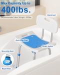 Heavy Duty Shower Chair for Seniors and Disabled