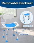 Heavy Duty Shower Chair for Seniors and Disabled