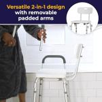 Drive Medical Adjustable Shower Chair with Back Support
