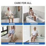 Loyoda Adjustable Sliding Shower Chair for Seniors