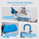 Sliding Shower Chair with Swivel Seat for Seniors