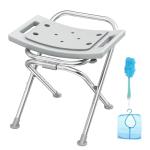 UGarden Folding Shower Chair for Seniors, 400lbs Capacity