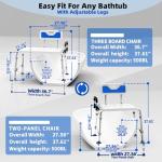 Adjustable Shower Bench for Easy Bath Transfers
