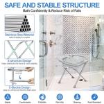 UGarden Folding Shower Chair for Seniors, 400lbs Capacity