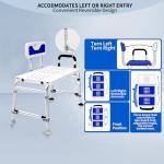 Adjustable Shower Bench for Easy Bath Transfers