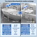 Adjustable Shower Bench for Easy Bath Transfers