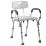 Height Adjustable Shower Chair with Back Support