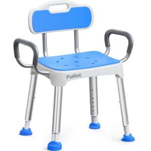 Adjustable Heavy Duty Padded Shower Chair for Seniors