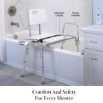 Sliding Shower Bench for Easy Tub Transfers