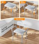 Heavy-Duty Shower Chair with Arms and Back