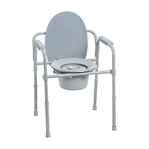 Portable Folding Bedside Commode Chair for Seniors