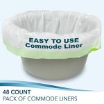 TidyCare Disposable Commode Liners - 48 Pack