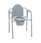 Drive Medical Folding Bedside Commode Chair, Portable