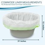 TidyCare Disposable Commode Liners - 48 Pack
