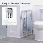 Portable Folding Bedside Commode Chair for Seniors